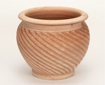 Caspo Swirl 8" Terracotta Pot